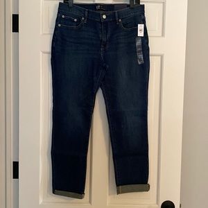 Gap Girlfriend denim jean, size 6/28. Never worn, NWT.